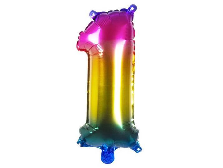 Folieballon 1 - Regenboog - 36 cm