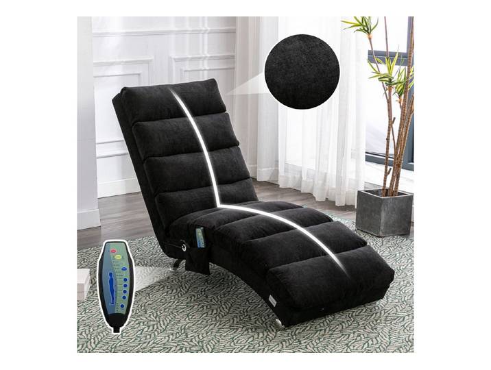 Furnishings Home Massagesessel Relaxliege Elektrisch Relaxsessel Schlafsessel (5 Sanfte Massageprogramme mit Fernbedienung,250 kg Belastungskapazität), Ergonomische Fernbedienungs-Steuerung