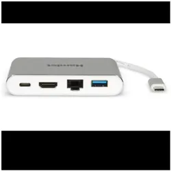 Hamlet HDKC-PD100 USB-Grafikadapter 3840 x 2160 Pixel Weiss (USB-C), Dockingstation + USB Hub, Weiss