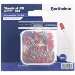 Barthelme LED-Sortiment Rot Rund 3 mm 600 mcd 30 ° 20 mA 2 V 00430317