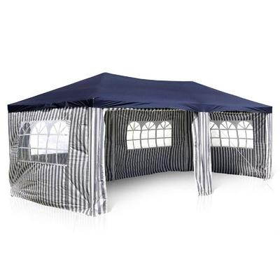 Pavillon Partyzelt Raucherzelt BLAU 3x6m
