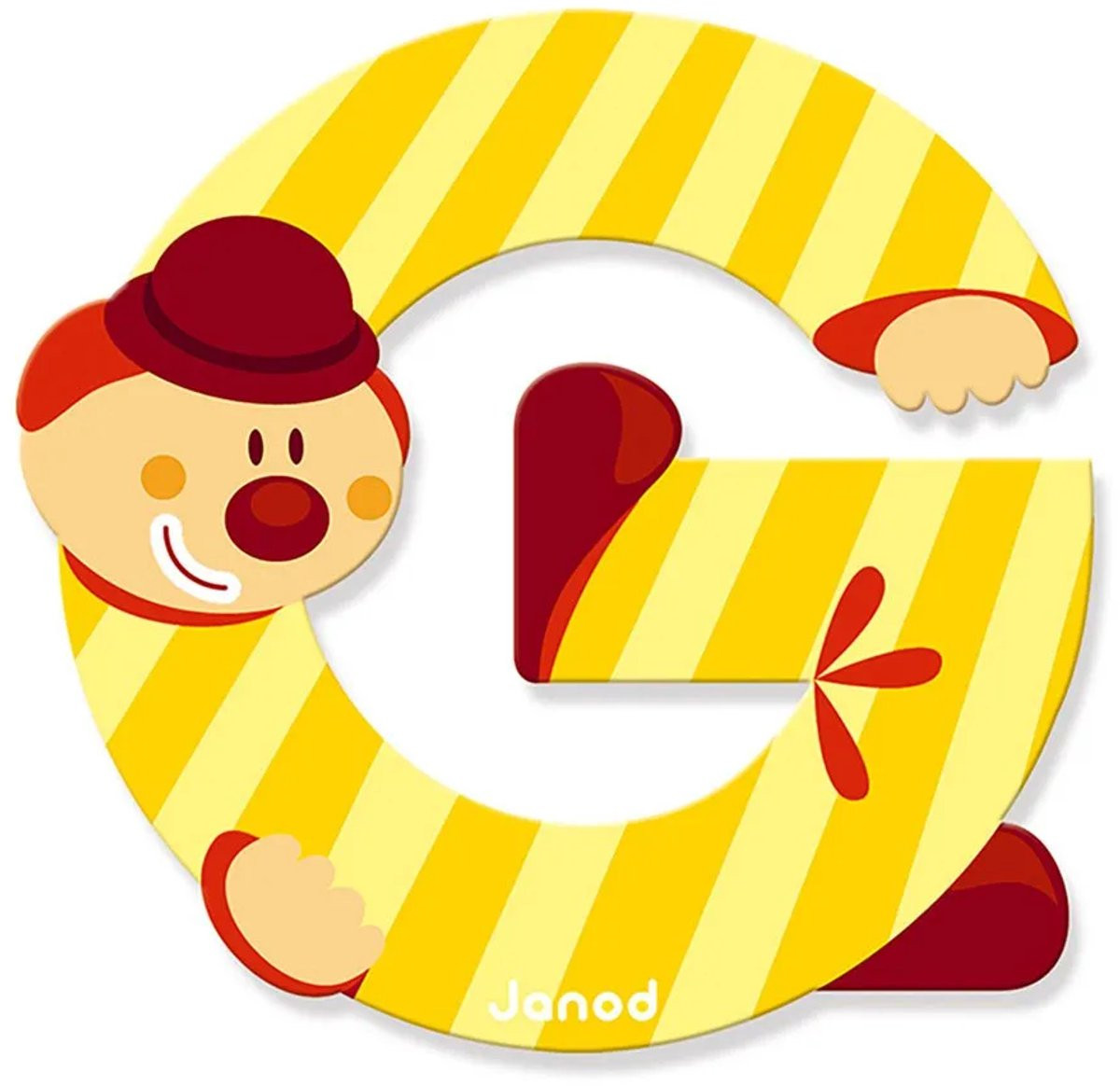 Janod Clown Letter Wanddecoratie - Letter G
