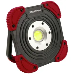 GEDOREred LED-Akku-Baustrahler R95400145 schwarz/rot