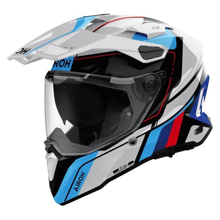 Airoh Commander Skip Motorradhelm, weiss glänzend (M) (65315785)