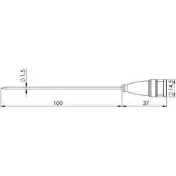 Greisinger Einstechfühler GF 2T-E1.5 -70, Messtechnik