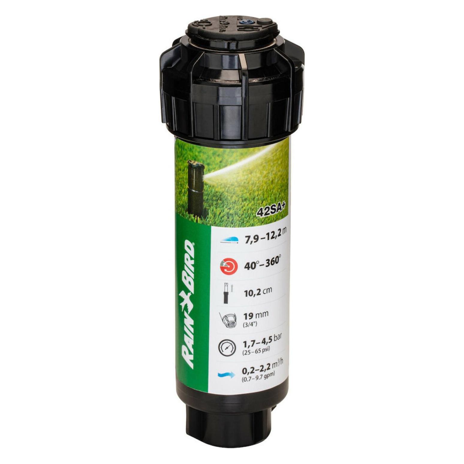 Magni Rain Bird 42SA+ Simple Adjust Gear Drive Rotor, einstellbar 40° - 360° Muster, 26' - 38' Sprühabstan (Kreisregner) (86052449)