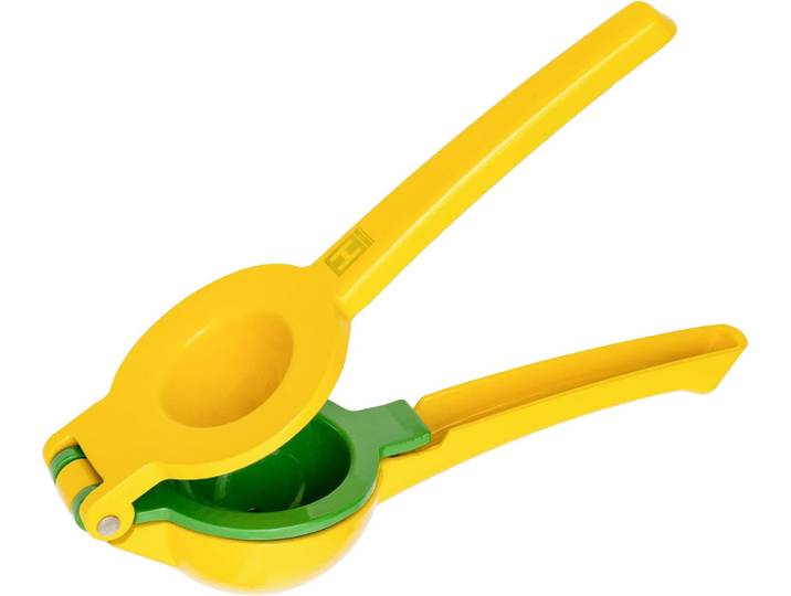 2in1 Zitruspresse HENSSLERS HENSSLERS Zitronenpresse 2in1 , gelb, B:7,5cm H:5cm T:22,5cm, Entsafter, 2in1 Zitruspresse, zum Verfeinern von Getränken und Gerichten, perfekt für Zitrusfrüchte