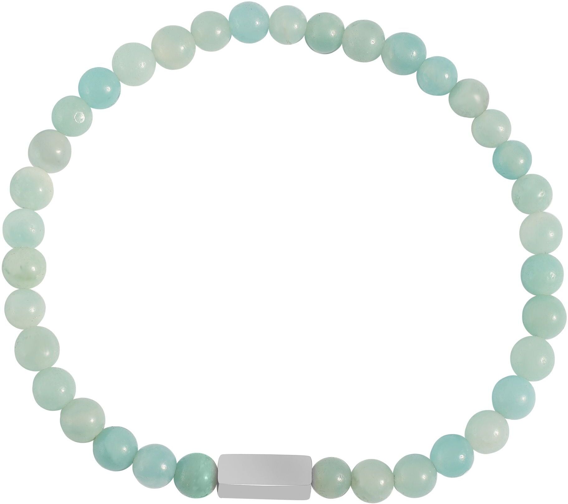 Armband ADELIA´S "Edelstahl Armband Kugelarmband mit Perle und Amazonit", grün, Armbänder, Damen, Edelstahl, Armband