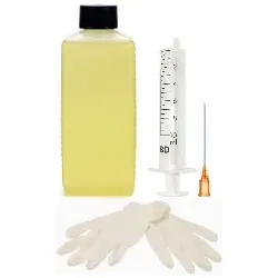 100 ml Druckkopf-Reiniger Extra Stark + Spritze, Kanüle und 2 Latex-Handschuhe