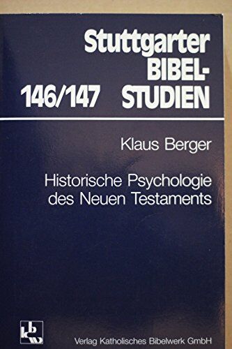 Klaus Berger - Historische Psychologie des Neuen Testaments - Preis vom 30.09.2026 09:01:18 h