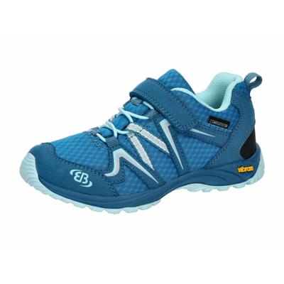 Wanderschuh BRÜTTING "Outdoorschuh Rockwall", Kinder, Gr. 32, blau, Synthetik, Schuhe Wanderschuh