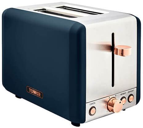 Tower Cavaletto Toaster 2 Slice Midnight Blue
