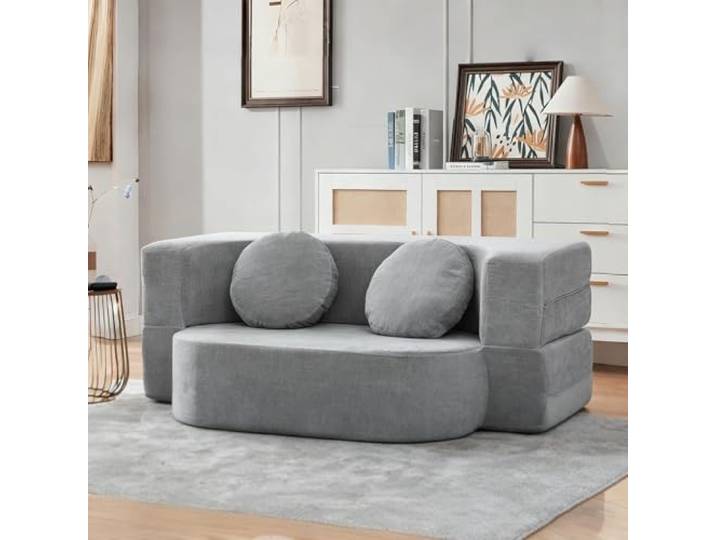 Moubhjd Kompressionssofa umwandelbares Bodenbett Schlafsofa, Hochdichte Schwammfüllung, Keine Montage erforderlich, für Wohnzimmer, Schlafzimmer, Lounge(Sofa Size : 200x90x60cm)