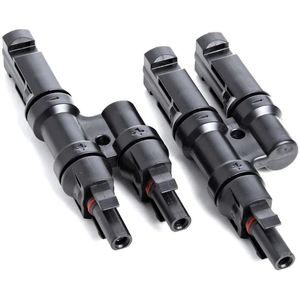 Offgridtec Solarstecker 000-000-002, MC4 2-fach-Verteiler, für 4 - 6mm² Solarkabel, bis 1000V, IP67 wasserdicht, 1 Paar