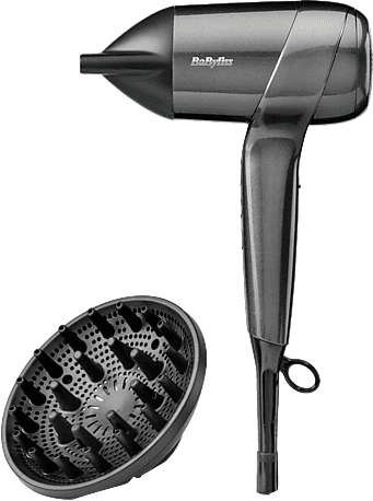 REACONDICIONADO Seminuevo Muy bueno Secador - BaByliss Titanium Shine D6200DE, 1600W, 3Temperaturas/Velocidades + Aire Frío, Iónico Antiencrespamiento