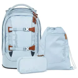 Satch Pack Nordic Ice Blue 3tlg Schulrucksack-Set