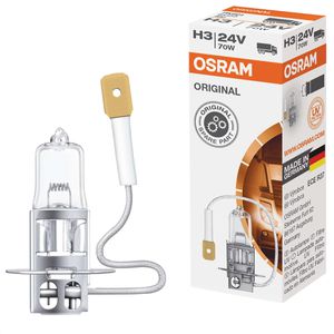 OSRAM Auto-Lampe Original Line, H3, 24 V / 70 Watt, Scheinwerferlampe, Halogen, 1 Stück