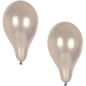 Papstar Luftballons 18969, silber, rund, Ø 25 cm, 10 Stück