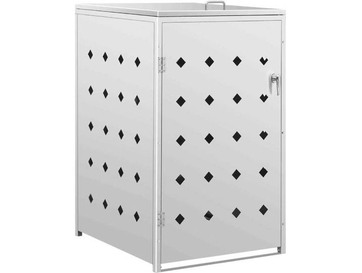 vidaXL Mülltonnenbox für 1 Tonne 240 L Edelstahl