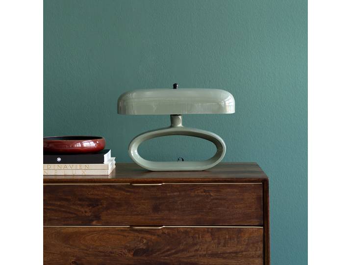 Lampe de table Suki 11 x 26 x 37cm Vert/Vert Structure : acier thermopoudré E14
