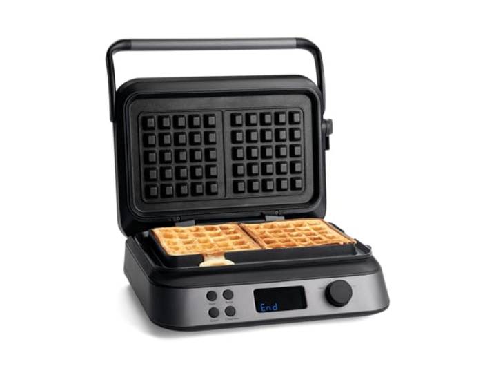 SPRINGLANE Waffeleisen Wanda 1600 W, Doppelwaffeleisen für Belgische Waffeln, Praktische Überlaufrille, Display zur Anzeige der Backfarbe
