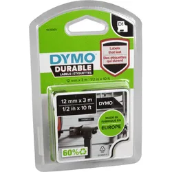 Dymo Label Band D1 1978365  weiß auf schwarz  12mm x 3m