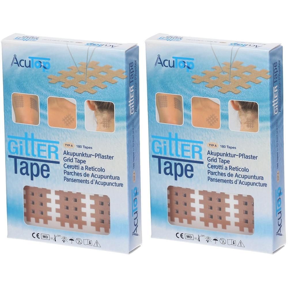 Gitter Tape AcuTop 2x3 cm 2x 2x20x9 St Pflaster