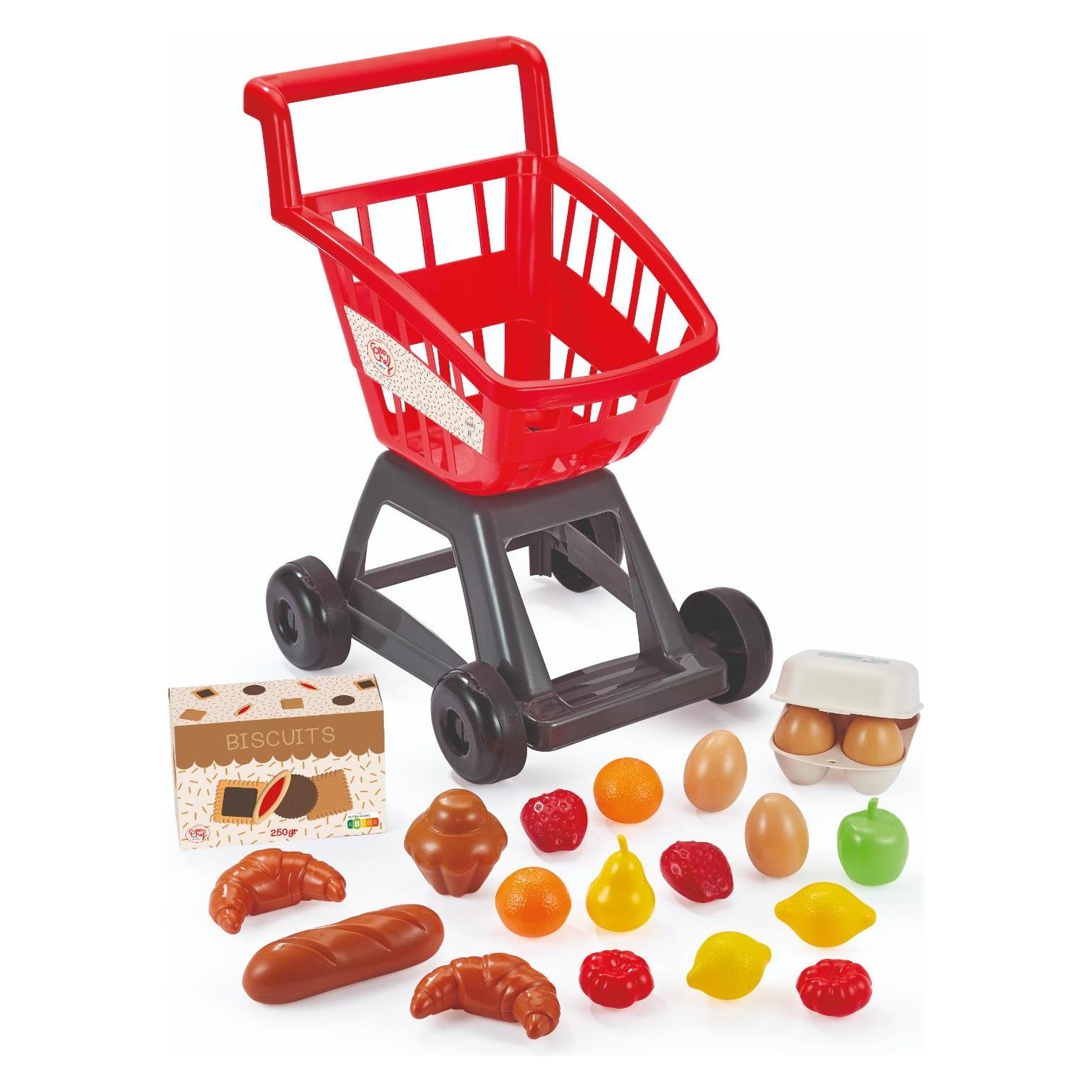 Ecoiffier Einkaufswagen mit Spiel-Lebensmitteln (1205)