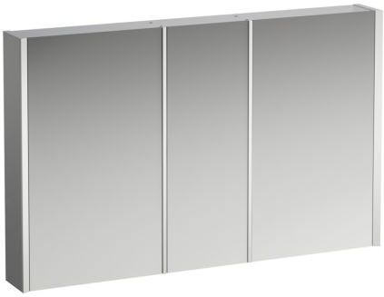LAUFEN Frame 25 LED-Spiegelschrank 4088049001451, 120cm, 3 Türen, Seite weiß