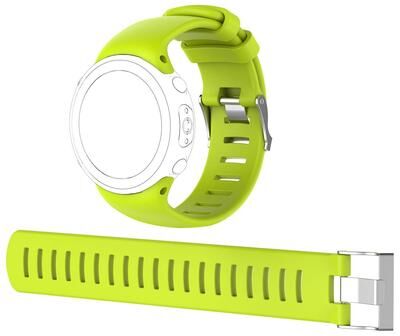 Everyday Crate Suunto D4 D4i Novo Silicone Dive Watch Band With Extension Strap Soft Replacement Wristband lime Green