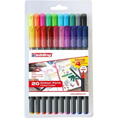 edding Fasermaler 1200 neon fein 20er Set