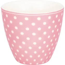 GreenGate Latte Cup, Kaffee Latte Becher Dotty, Ø 10, Höhe 9 cm, pale pink