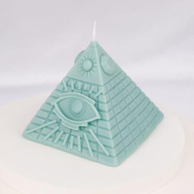 On Spot Shop Smokeless Aesthetic Candle Scented Candles Decoration Christmas Handmade DIY Home Room Decor Tools Accessories pyramid 1