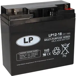 Landport LP12-18 T3 12V 18Ah AGM Bleiakku VdS