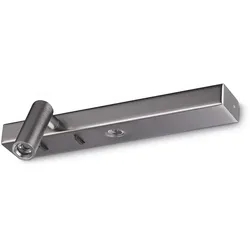 Ideal Lux LED Wandleuchte BONNE NUIT-1, 22cm, 6,5W, 3000K, 830lm, IP20, mit Schalter, nickel IDEA-336770
