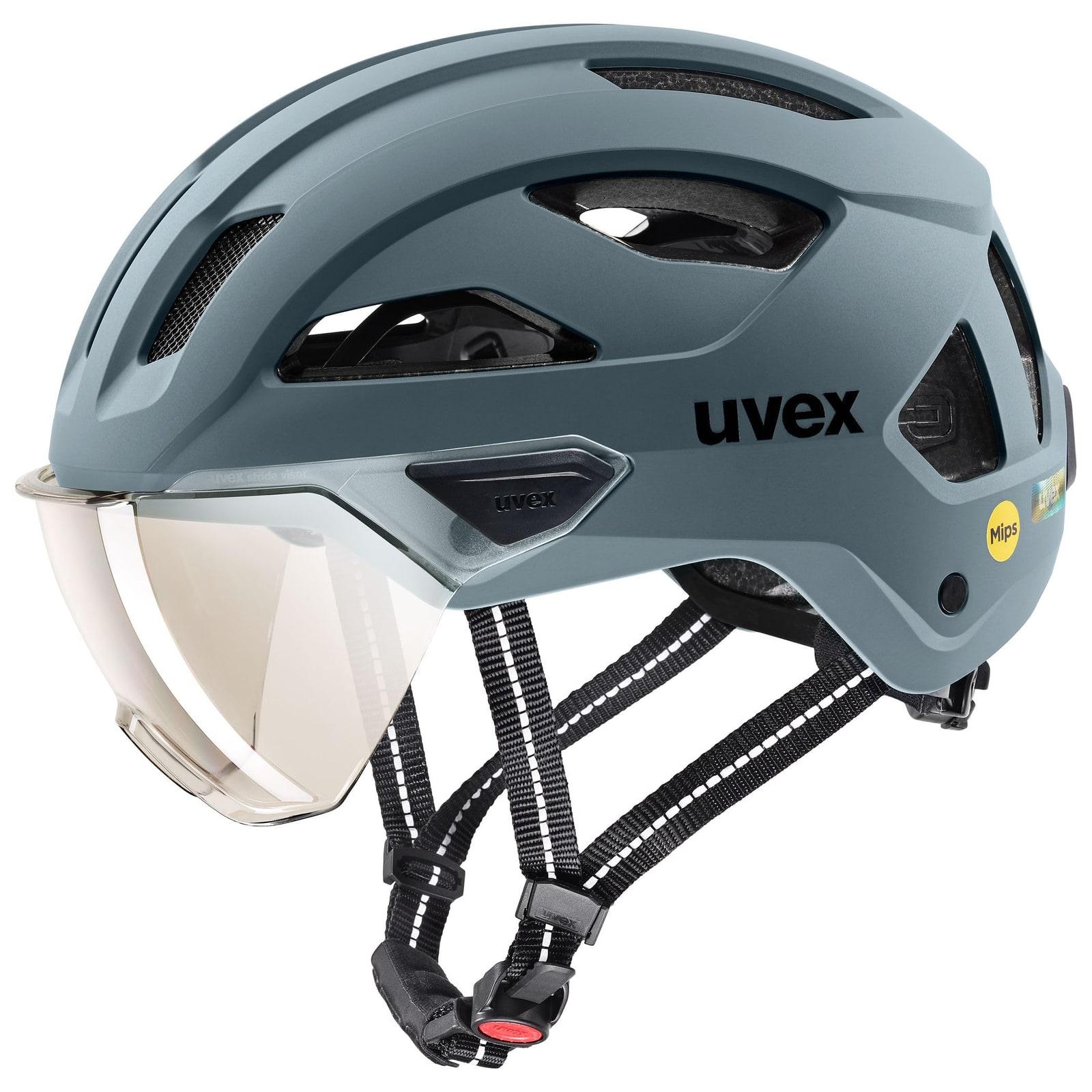 Fahrradhelm Fahrradhelm Erwachsene - Mit Visier - MIPS - Integrierte LED-Beleuchtung - Für Brillenträger