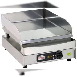 Neumärker® Chromstahlbräter Mini | Elektrische Griddleplatte | Grillfläche 300x400mm