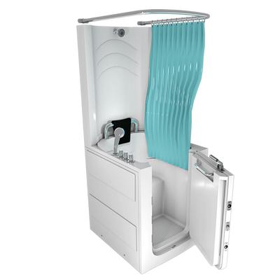 AcquaVapore Senioren Dusche Sitzbadewanne Sitzwanne Badewanne mit Tür S10D-TH