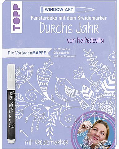 Vorlagenmappe "Fensterdeko mit dem Kreidemarker - Durchs Jahr"