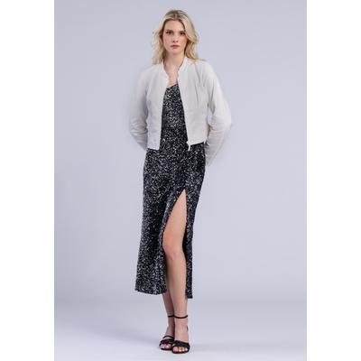 Lederjacke FREAKY NATION "Lederjacke-FN", Damen, Gr. M (38), weiß, Oberstoff: 100% Leder. Futter: 100% Baumwolle, normal, Jacken