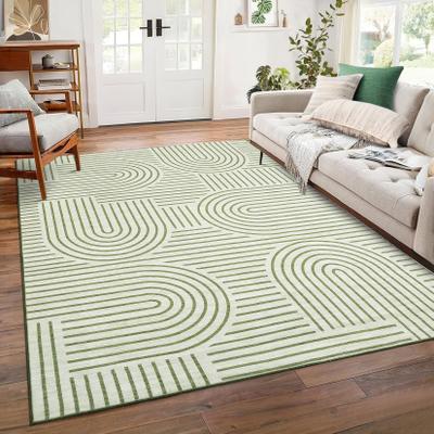 Garvee Dynamic Arcs Geometric Modern Area Rug