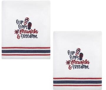 Avanti Linens Avanti Flip Flop Flag 2-Pack Hand Towel Set