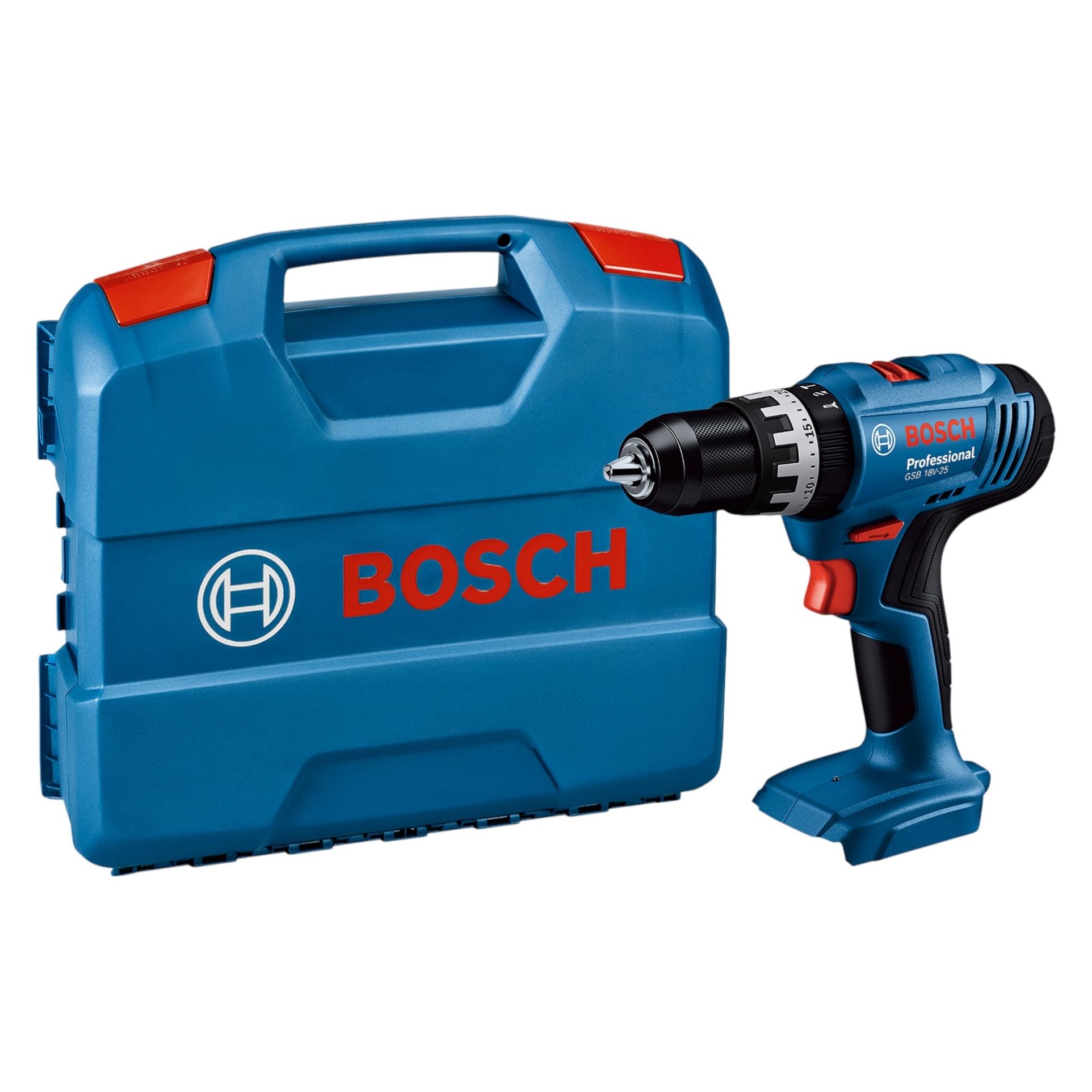Bosch Professional Bosch GSB 18V-25 Professional Akku Schlagbohrschrauber 18 V 56 Nm + L-Case - ohne Akku, ohne (Schlagbohrschrauber) (06019K9300)