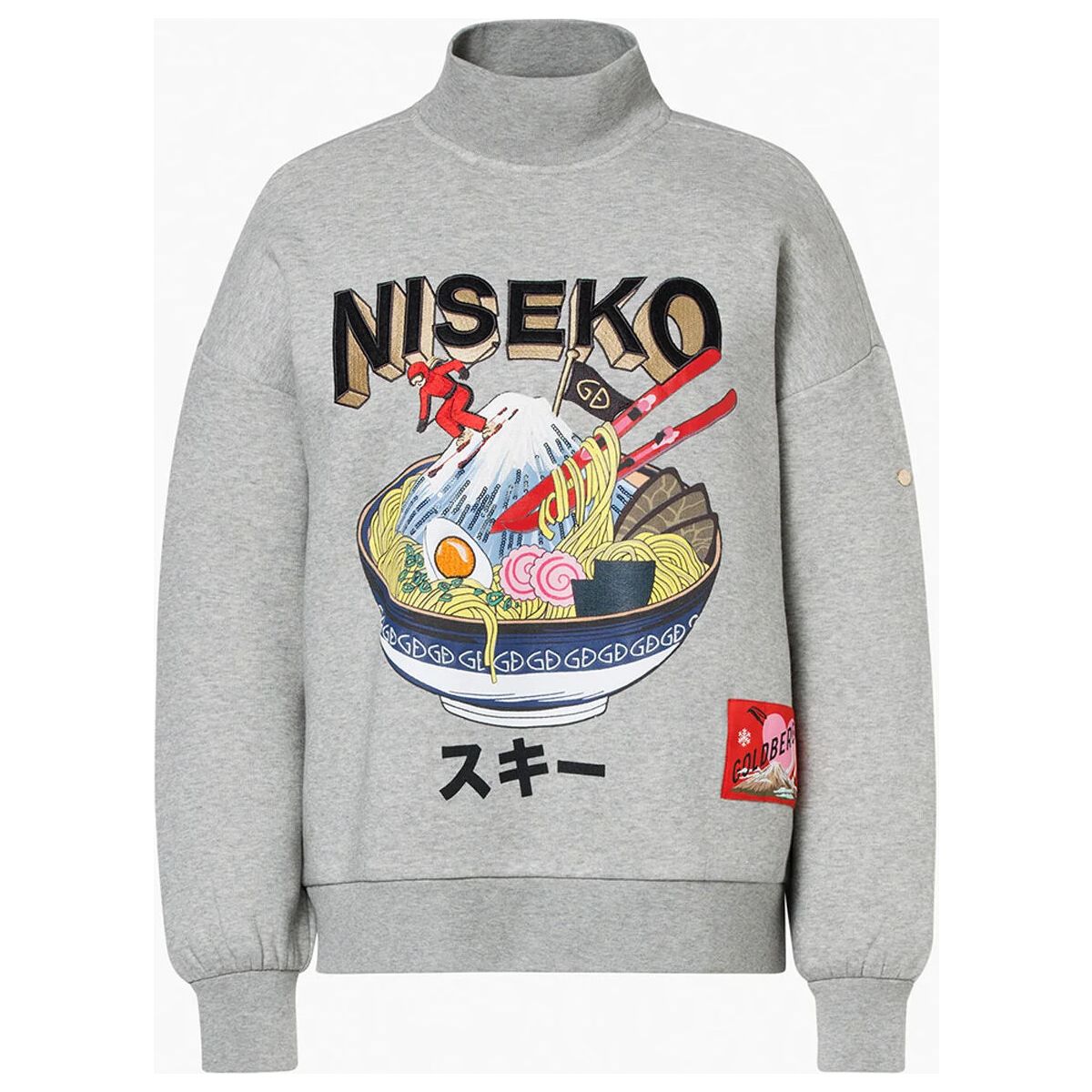 Goldbergh Ramen Sweater grey melange (9010) M GB38121263-9010-M