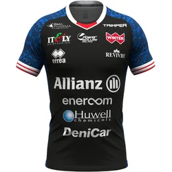 Errea, Unisex, Sportshirt, Auswärtstrikot Milan 2025/26 (S), Blau, Rot, Rosa