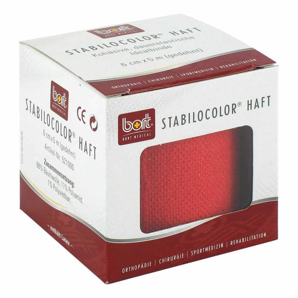 Bort GmbH Bort Stabilocolor haft Binde 6cm rot 08829407