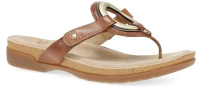Women's Rosalia Leather Sandal by Dansko in Toffee (Size 36 M)
