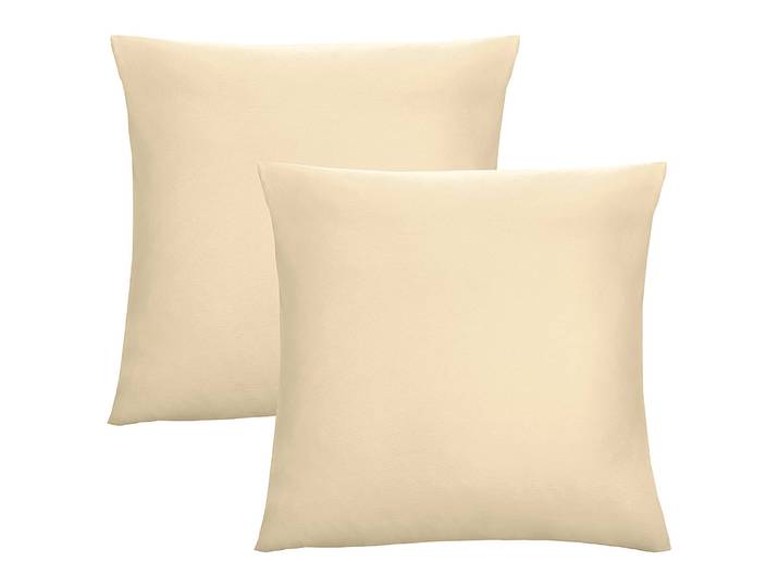 Taies d’oreiller 0077144 II lot de 2 Beige/Beige Jersey