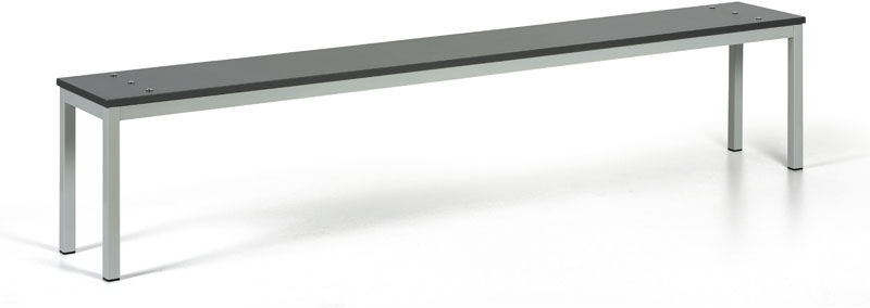 B2B Partner Garderobenbank, Sitz - Laminat, Länge 2000 mm, Graphit