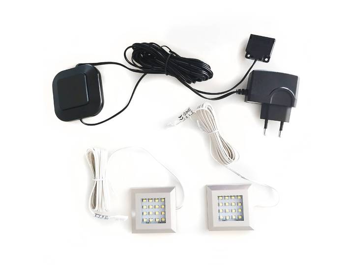 LED-Spot Tyfta 7 x 1 x 7cm 2er Set Weiß